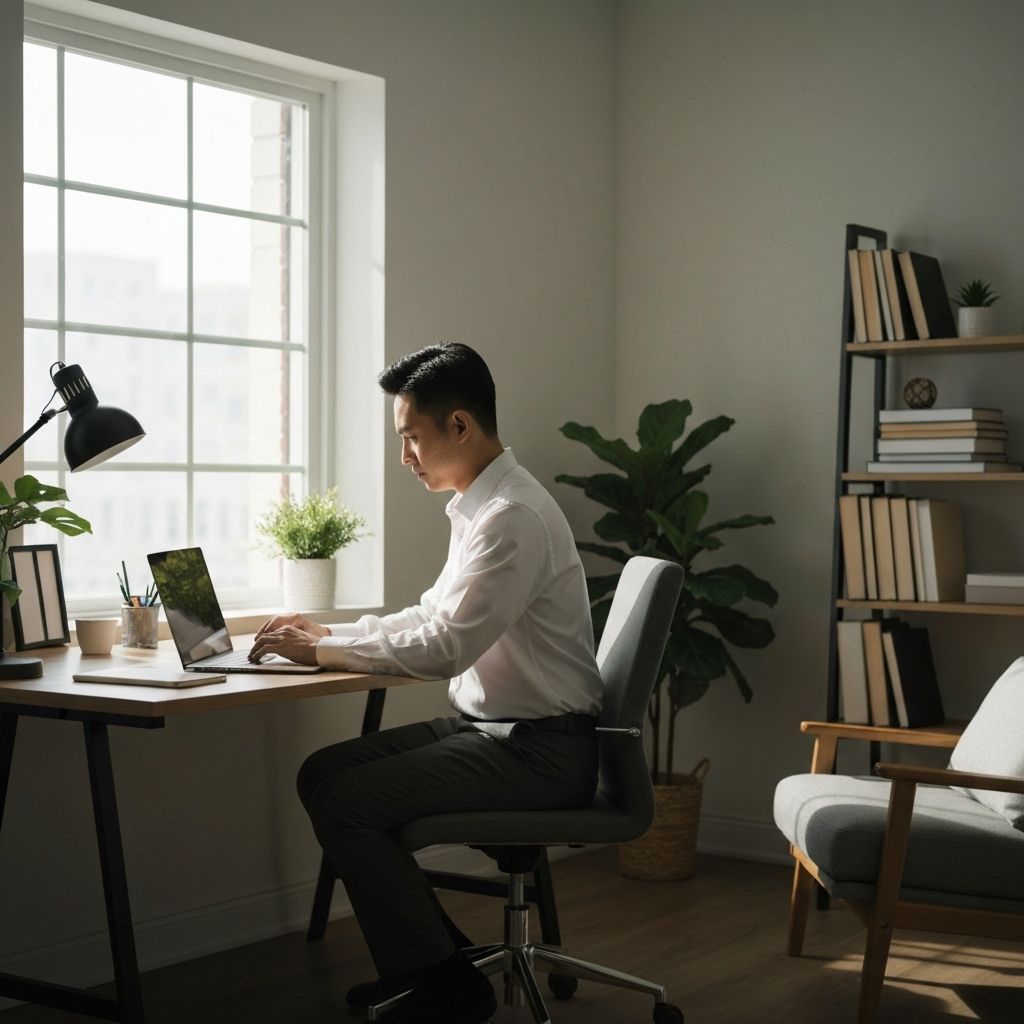 Profissional trabalhando